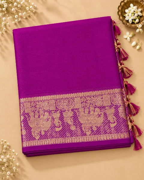 Padmika saree — Rich Magenta/Fuchsia